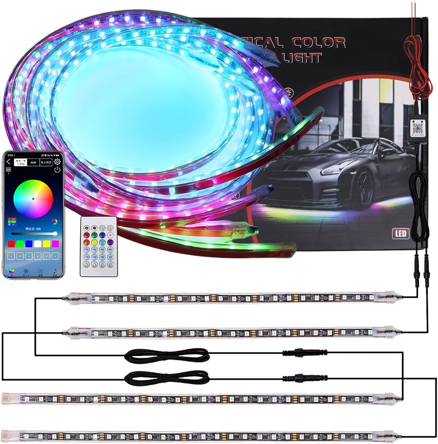 Amazon.co.jp: LED アンダーネオン 車 アンダーライト RGB 高輝度 車用